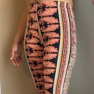 Floral Vintage Flare Pants